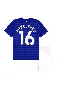 Everton Vitaliy Mykolenko #16 Jalkapallovaatteet Lasten Kotipeliasu 2025-26 Lyhythihainen (+ Lyhyet housut)